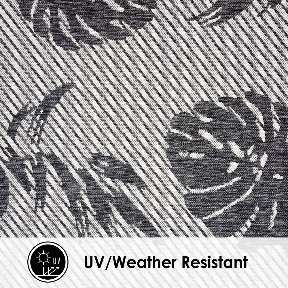 Tommy Bahama Palm Coastal Indoor/Outdoor Area Rug, Charcoal Gray