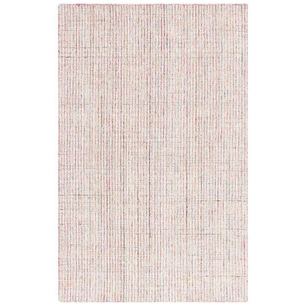 Abstract ABT481 Handmade Indoor Area Rug - Red/Green - 8'x10' - Safavieh