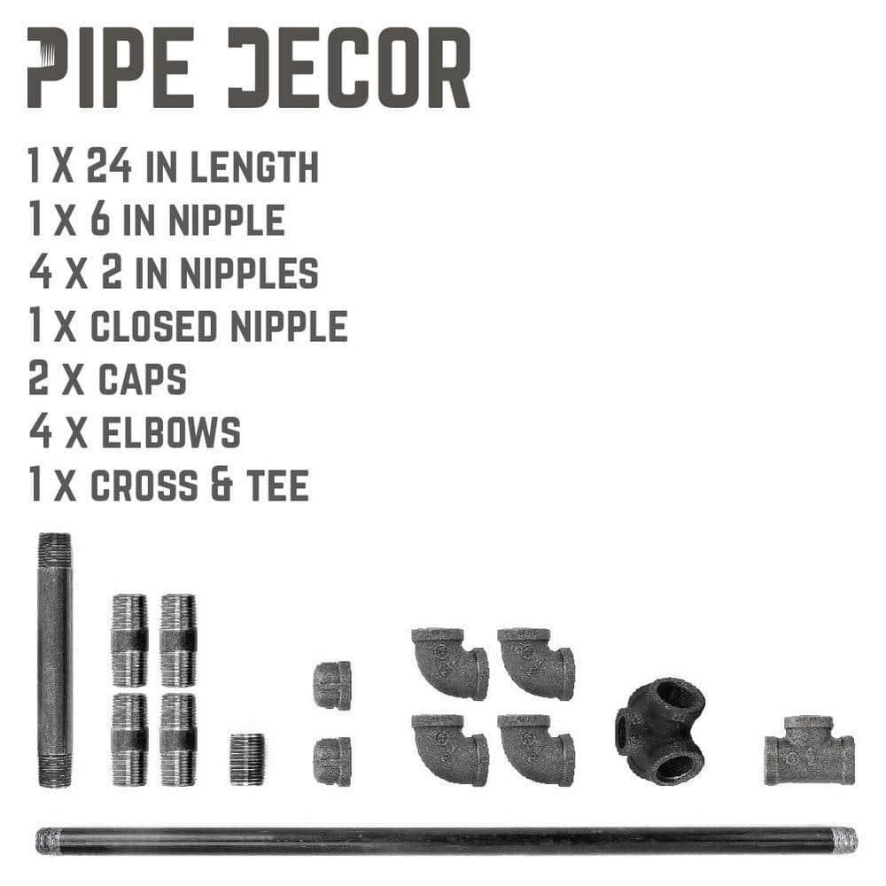 Freestanding Industrial Pipe Toilet Paper Holder