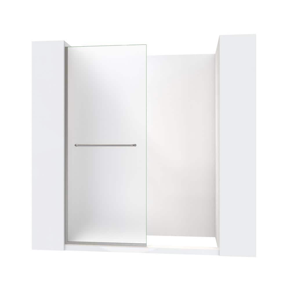 DreamLine Linea 30 in. W x 72 in. H Frameless Shower Screen with Towel Bar
