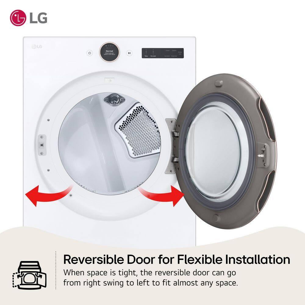 7.4 Cu. Ft. Smart Front Load Electric Dryer With Ai Sensor Dry & Turbosteam Technology