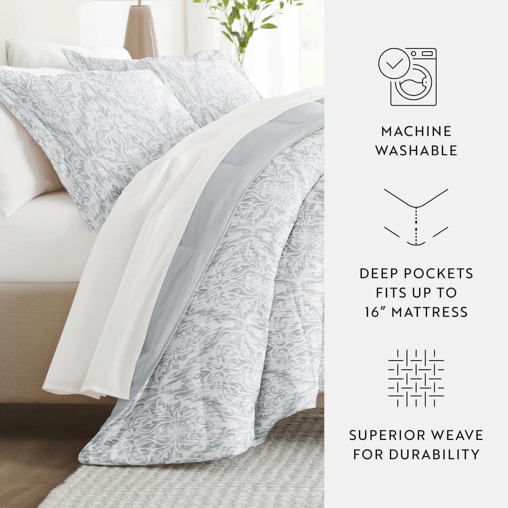 7-Piece Bedding Bundle - Pattern Comforter and Sheet Set