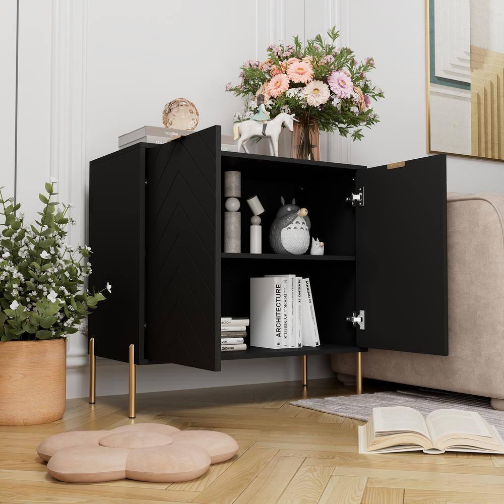 CLIHOME 31.5 in. H Utility Storage Cabinet with Adjustable Shelves