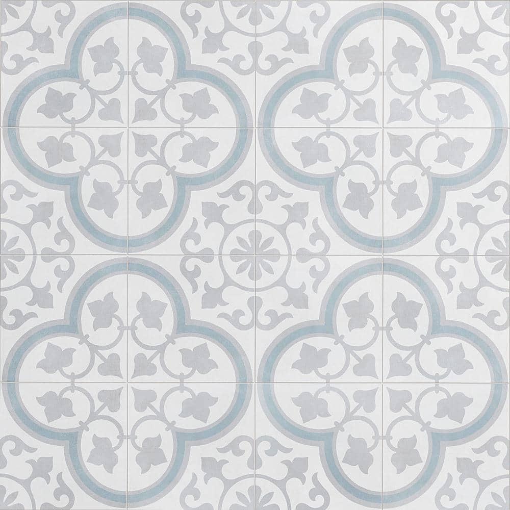 Plumeria 9" x 9" Porcelain Field Tile (10.65 sq. ft./ Case)