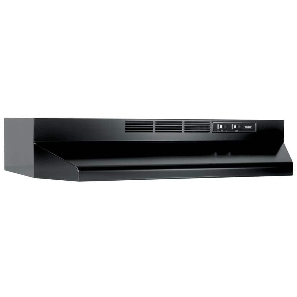 Broan NuTone 30" Stainless Steel Ductless (Non-Vented) Under Cabinet Range Hood with Charcoal Filter