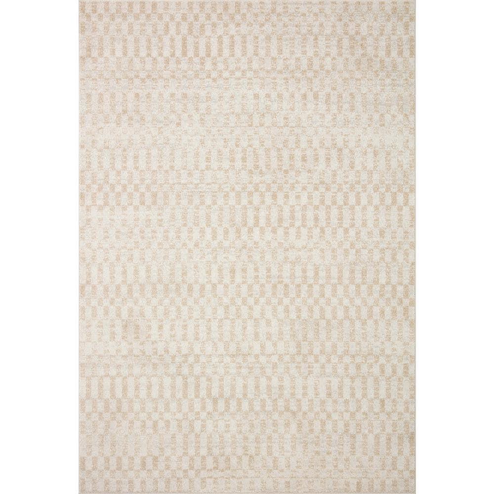 Loloi II Kamala Ivory / Natural 2'-7" x 8'-0" Runner Rug