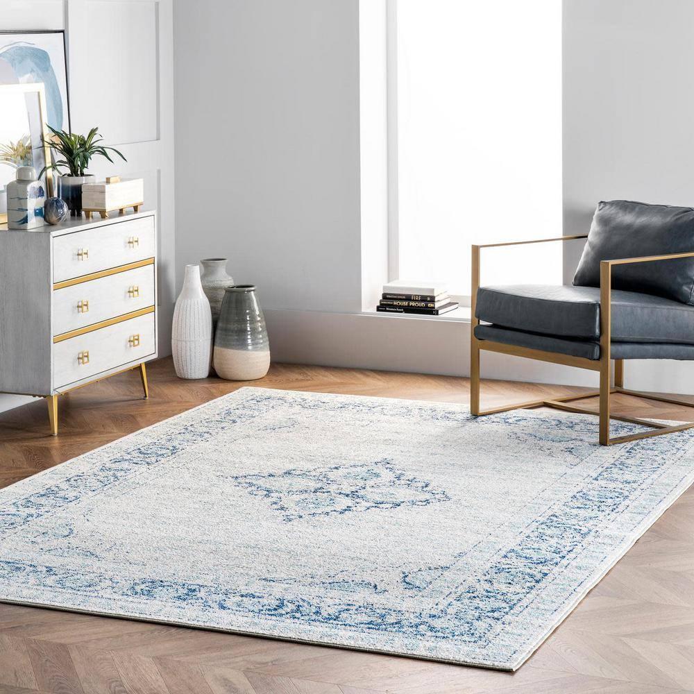 Nuloom Vintage Paula Vintage Indoor Area Rug - Blue 5x7