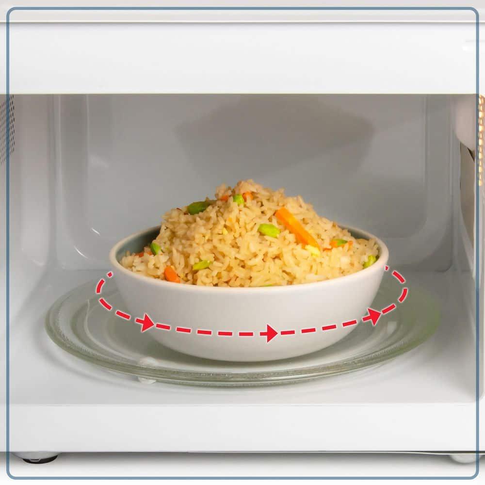 Nostalgia Retro Countertop Microwave 1.1 Cu Ft & 1000 Watt NRMO11PK6A