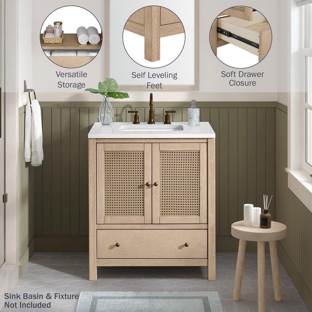 Alaterre Furniture Lucca 30in Bathroom Vanity