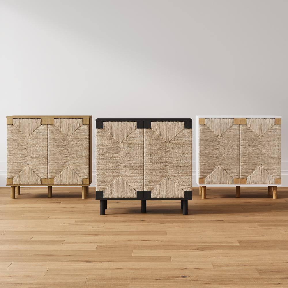 Shellie 31" Wide Rubberwood Wood Sideboard Set or TV Stand