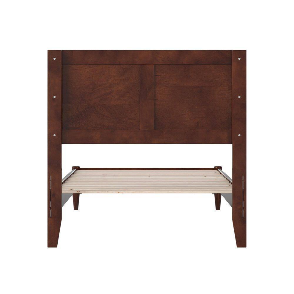 AFI Furnishings Berkshire Twin XL Solid Wood Low Profile Platform Bed in Walnut