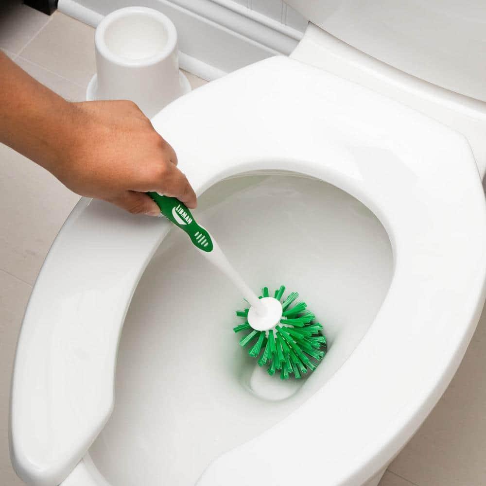 Libman Polypropylene Toilet Bowl Brush and Holder (2-Pack)