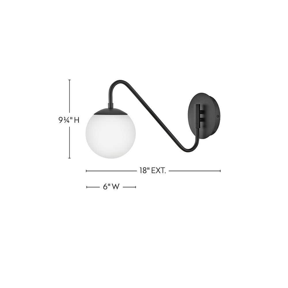 Lark Dottie 1 - Light Wall Light in  Black