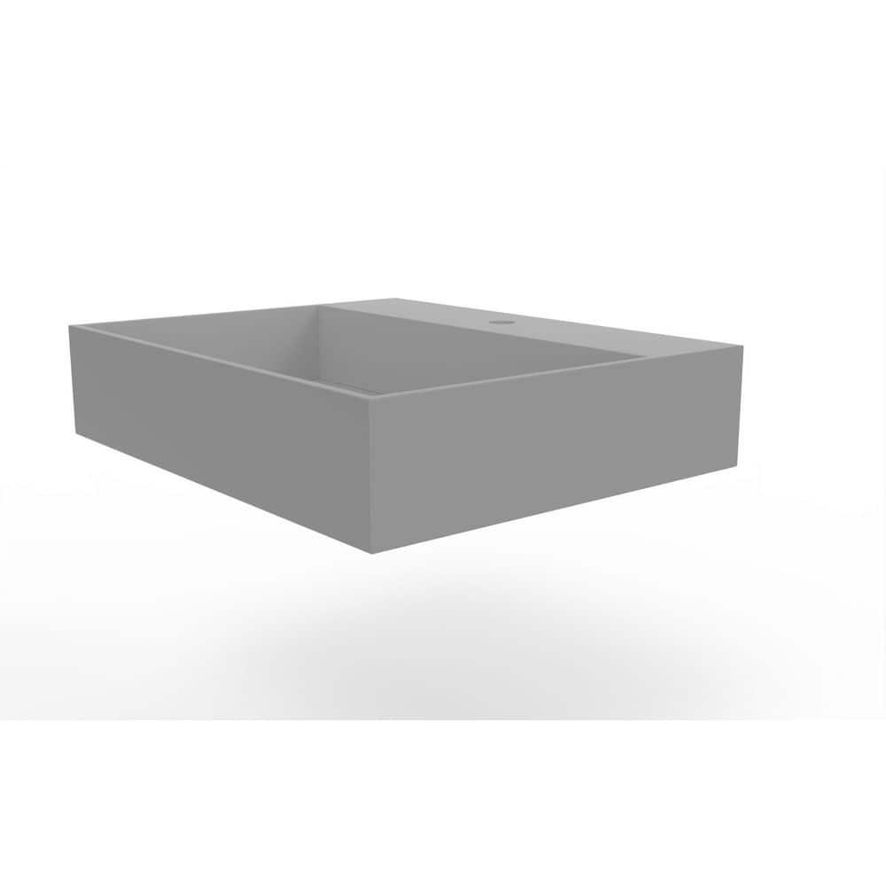 Juniper 24" Floating Minimalist Bathroom Sink with Concealed Drain