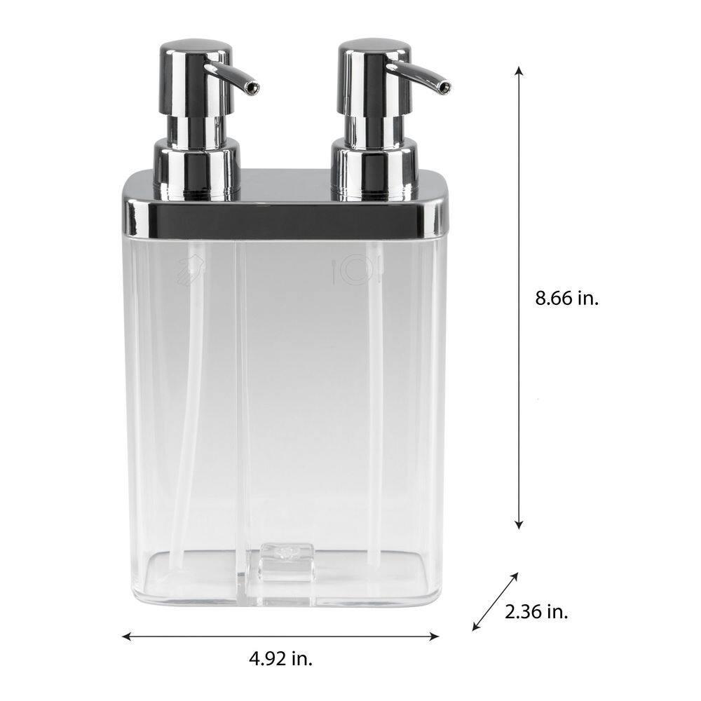 Kitchen Details Dual Pump Soap & Lotion Dispenser in Clear