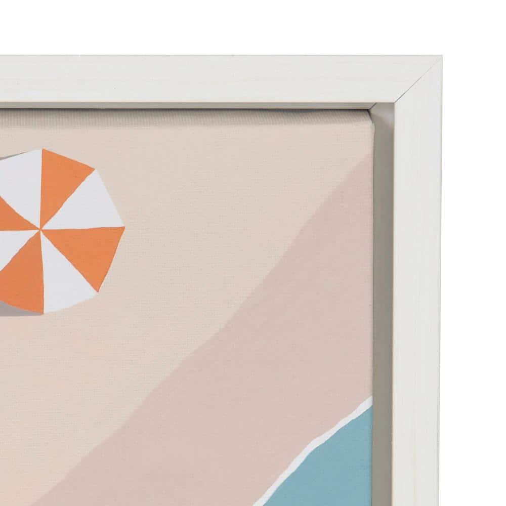 22" x 22" Sylvie The Early Bird by Rachel Dowd Framed Wall Canvas White - Kate & Laurel All Things Decor