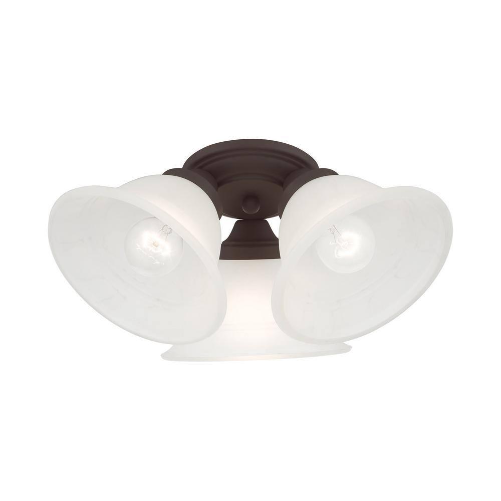 Livex Lighting Wynnewood 3 - Light Flush Mount in  Bronze