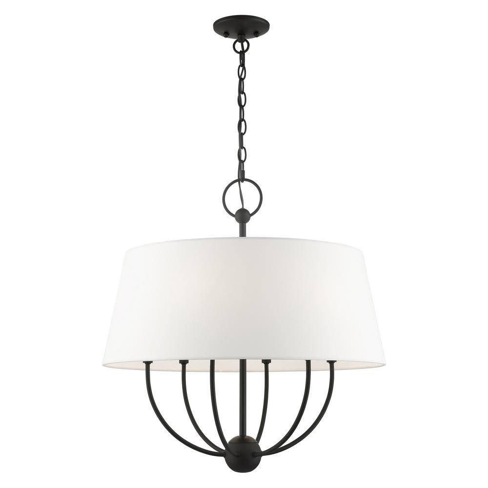 Livex Lighting Ridgecrest 6 - Light Pendant in  Black