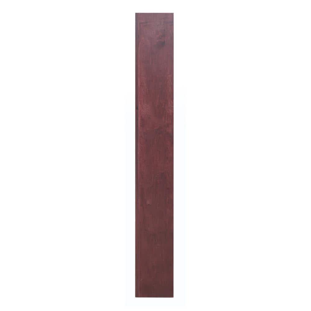 12 Shelf Double Wide Wood Bookcase, 84 inch Tall - Cherry Finish