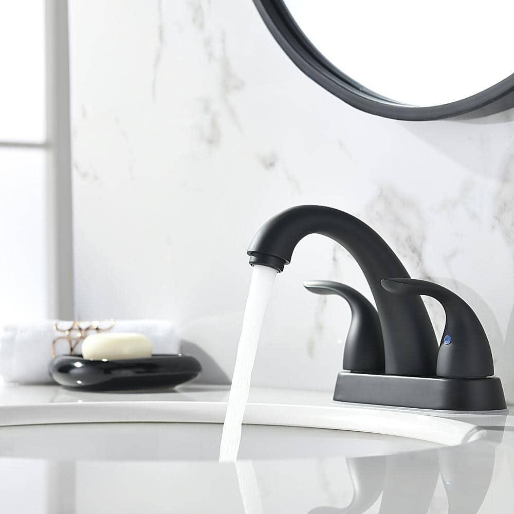 1.2 Flow Centerset Bathroom Sink Faucet with Drain