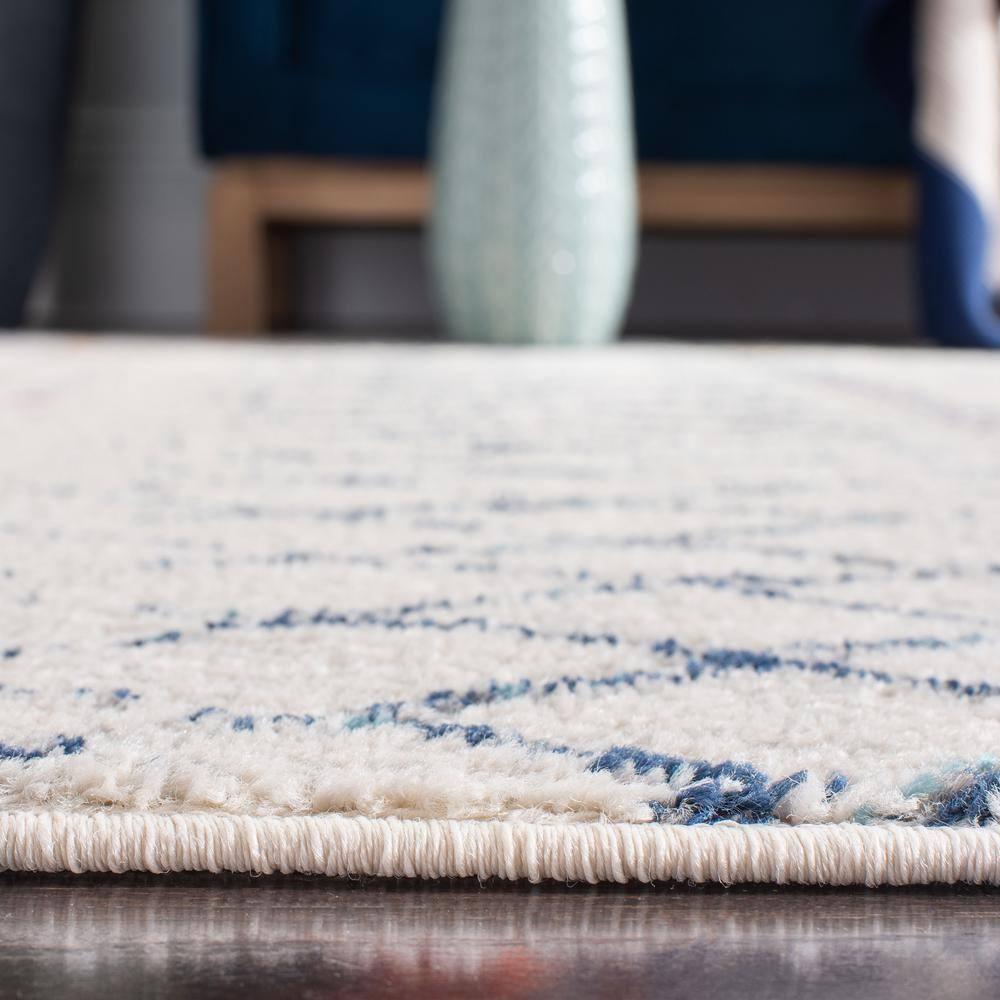 Madison 700 MAD798 Power Loomed Indoor Area Rug - Ivory/Dark Blue - 8'x10' - Safavieh