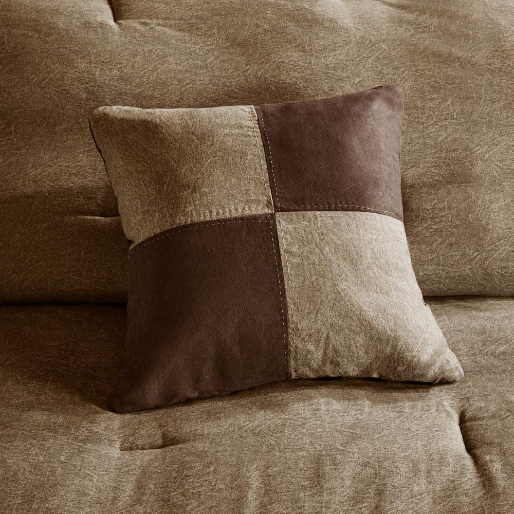 Madison Park Boone 7 Piece Faux Suede Comforter Set