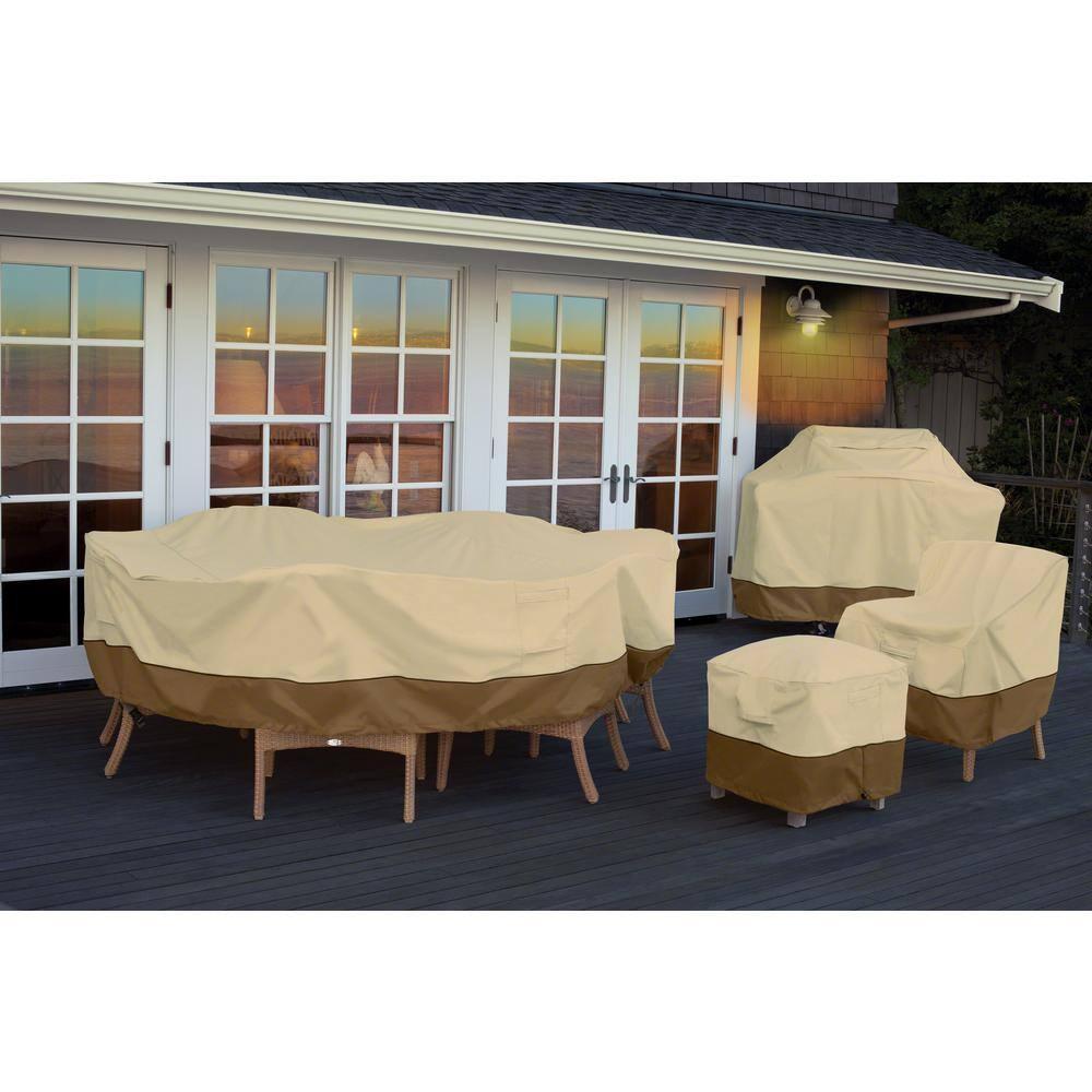 Classic Accessories Veranda Water-Resistant 72 Inch Rectangular/Oval Patio Table Cover