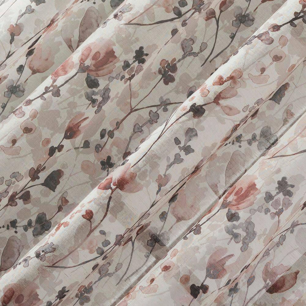 Scott Living Jessa Linen Blend Floral Semi-Sheer Rod Pocket Single Curtain Panel & Reviews | Wayfair