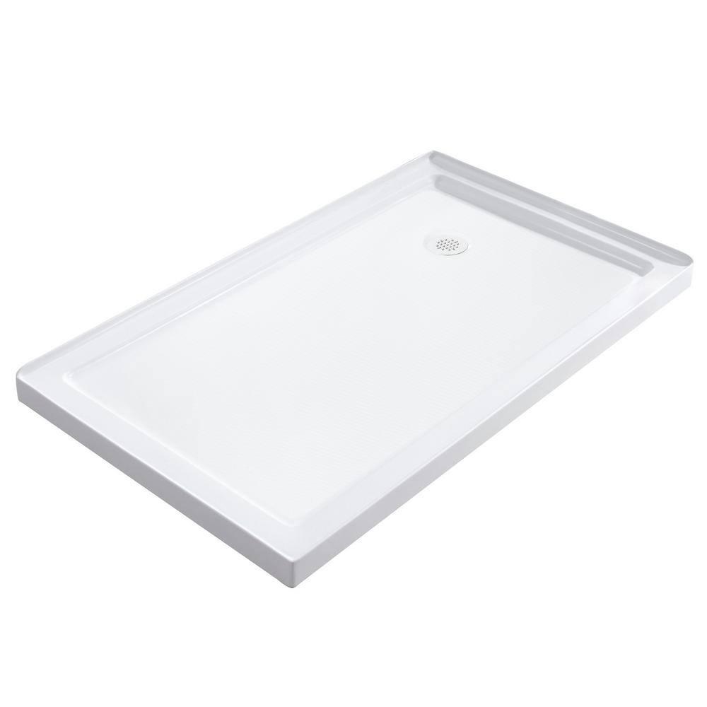 Moselle 60" x 77.5" Rectangle Sliding Shower enclosure with Base Included