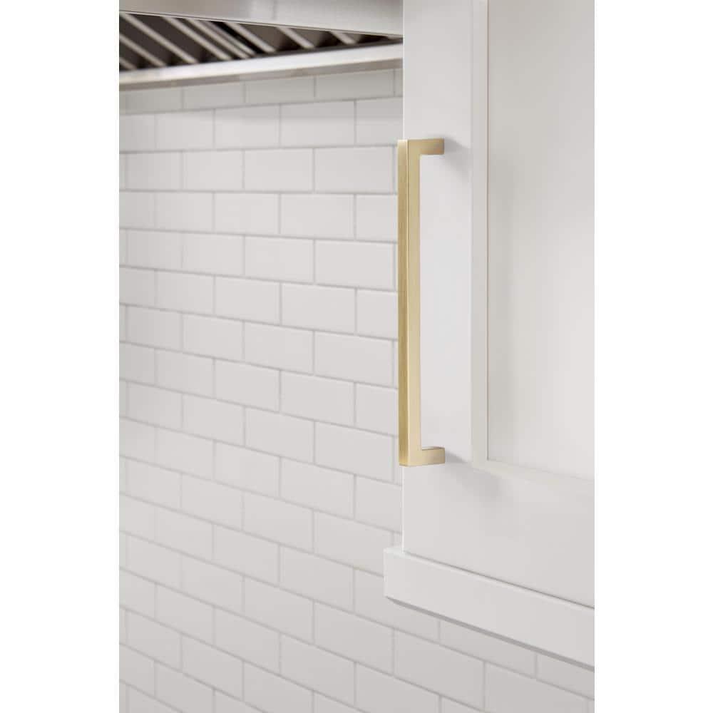 Monument 7-9/16 inch (192mm) Center-to-Center Polished Nickel Cabinet Pull