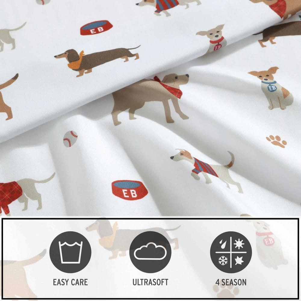 Eddie Bauer Buddy And Friends White Queen Sheet Set