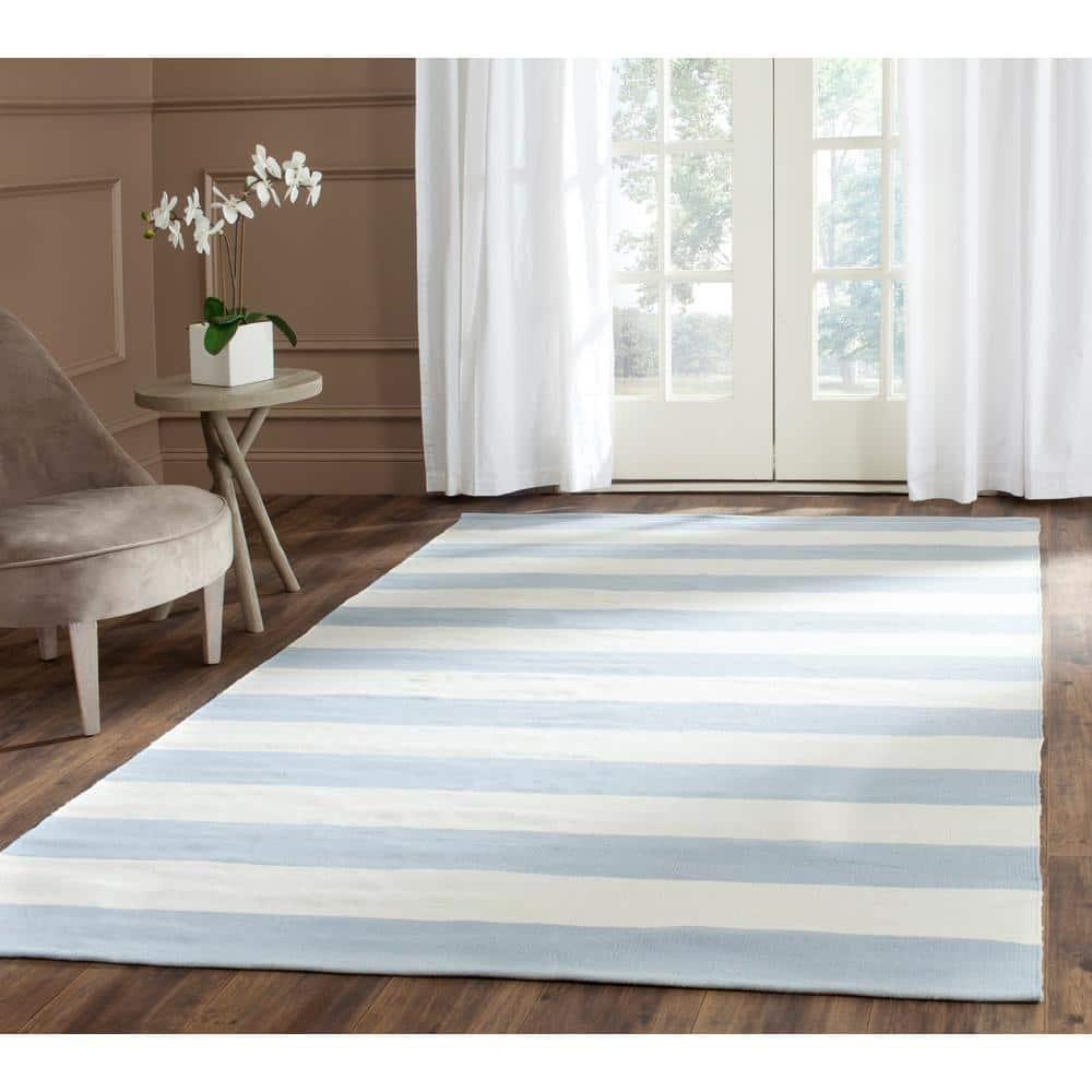 Montauk MTK712 Hand Woven Indoor Area Rug - Sky Blue/Ivory - 8'x10' - Safavieh.