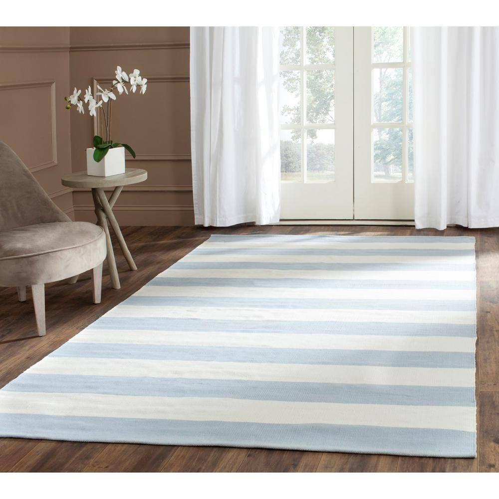 Montauk MTK712 Hand Woven Indoor Area Rug - Sky Blue/Ivory - 9'x12' - Safavieh