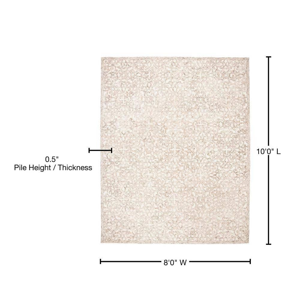 Trace TRC103 Hand Tufted Area Rug - Brown/Ivory - 8'x10' - Safavieh.