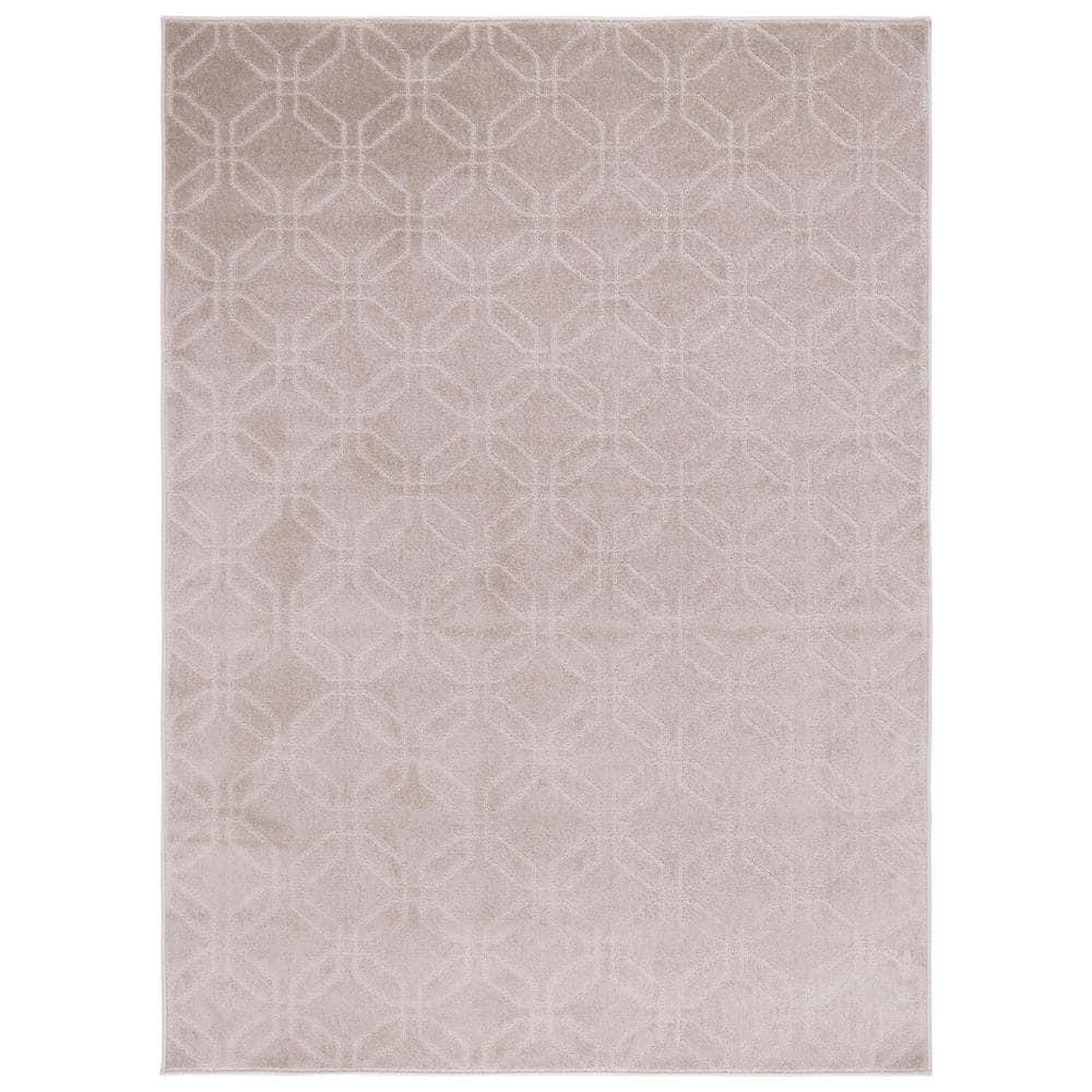 Pattern and Solid PNS406 Power Loomed Area Rug - Beige - 5'3"x7'6" - Safavieh.