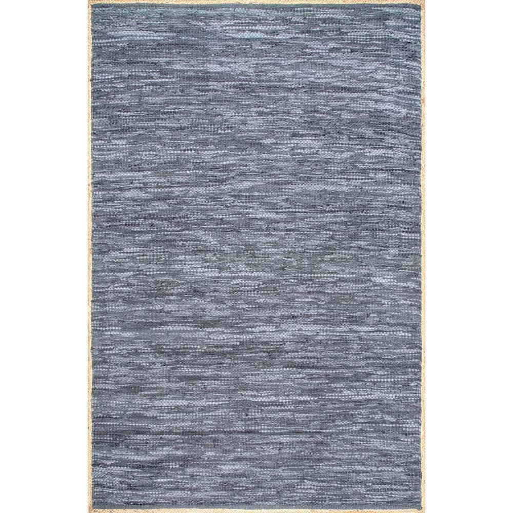 Nuloom Sabby Hand Woven Leather Flatweave Indoor Area Rug, 4' x 6'