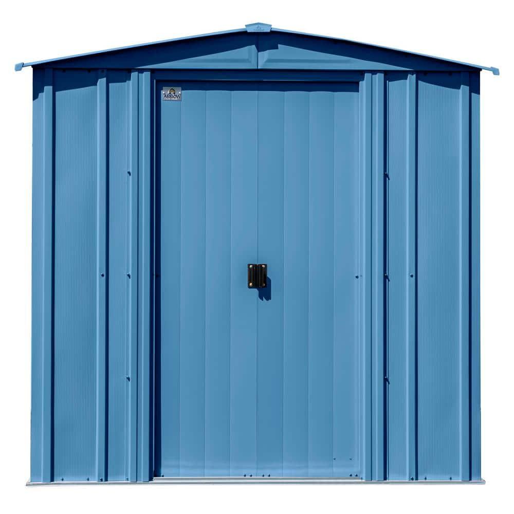 6 ft. W x 5 ft. D Galvanized Steel Storage Shed
