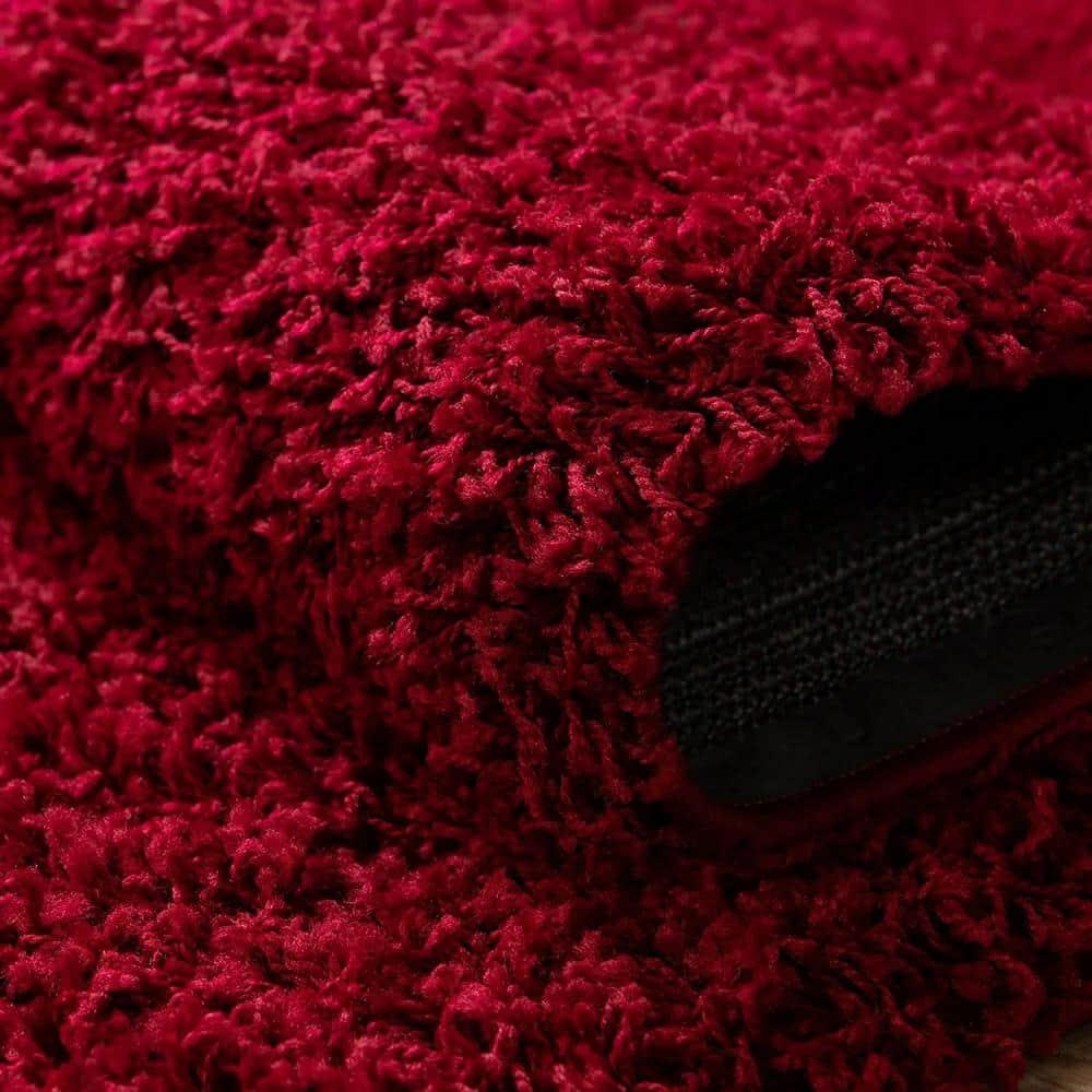 Unique Loom 6' 0 x 6' 0 Solo Calabasas Red Area Rug