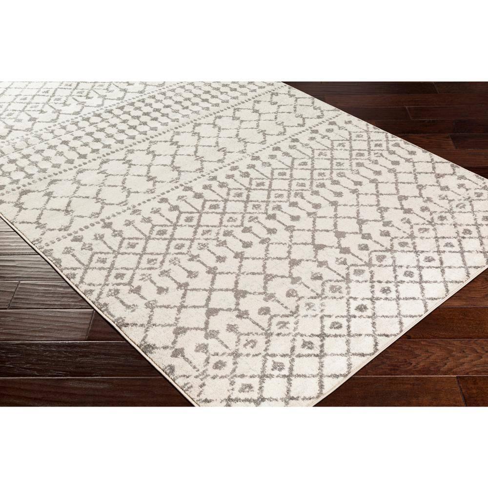 Livabliss Chester Global Bohemian Area Rug,7'10" x 10'2",Light Grey