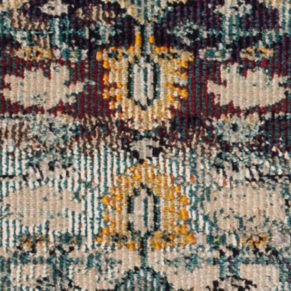 Crystal CRS501 Loomed Indoor Accent Rug - Teal/Rose - 2'2"x5' - Safavieh
