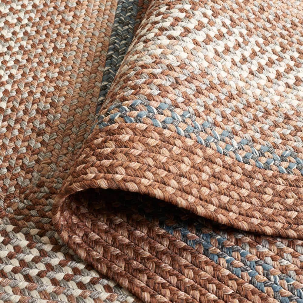 Braided BRD313 Hand Woven Area Rug - Brown/Multi - 8'x8' - Safavieh.