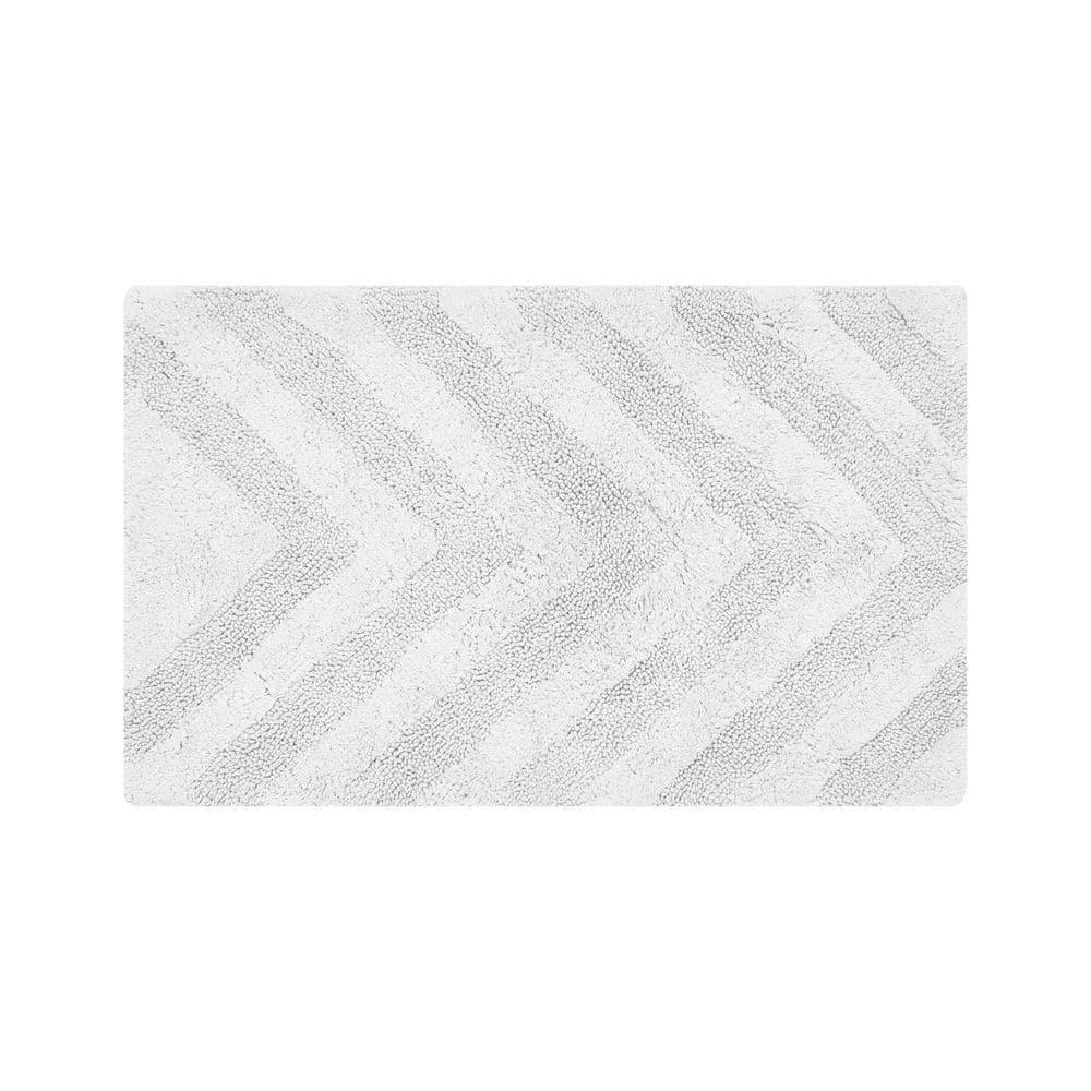 Better Trends Hugo 100% Cotton Tufted Non-Slip Backing Bath Rug 21" x 34" Rectangle - White