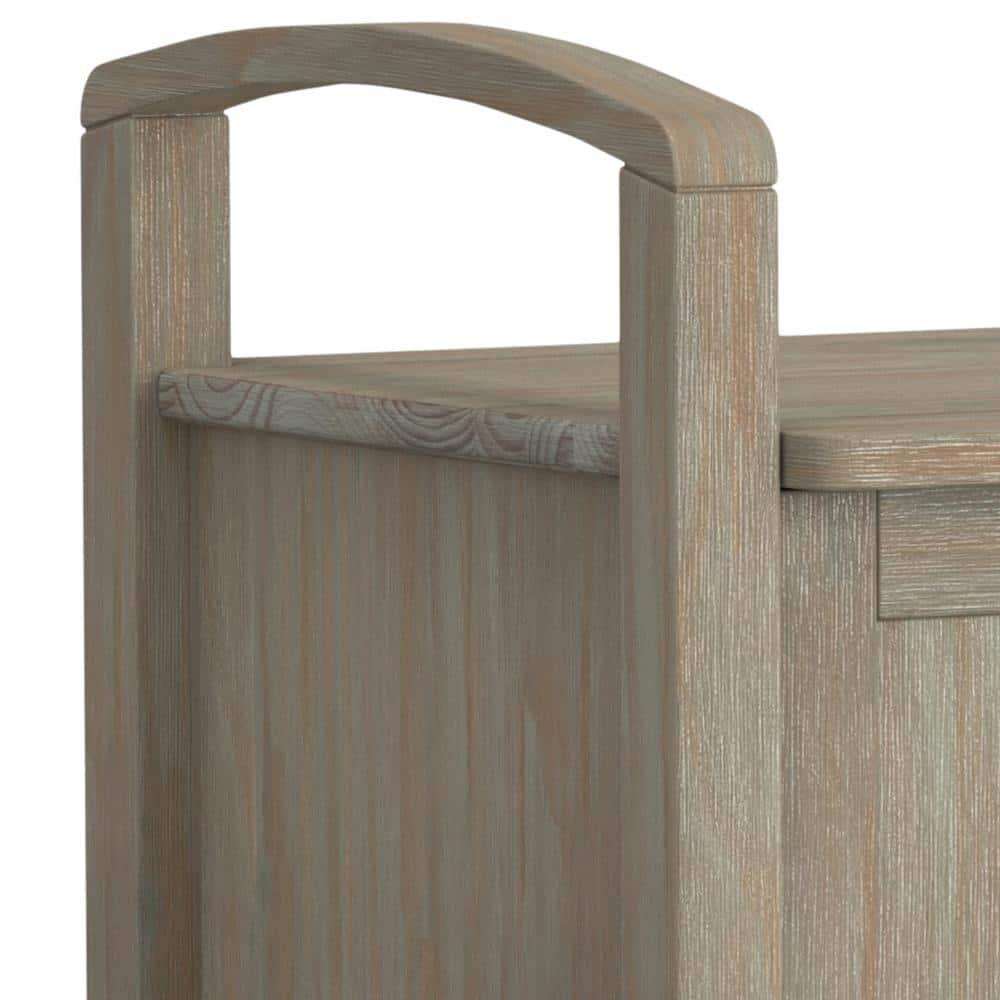 Warm Upholstered Storage Bench