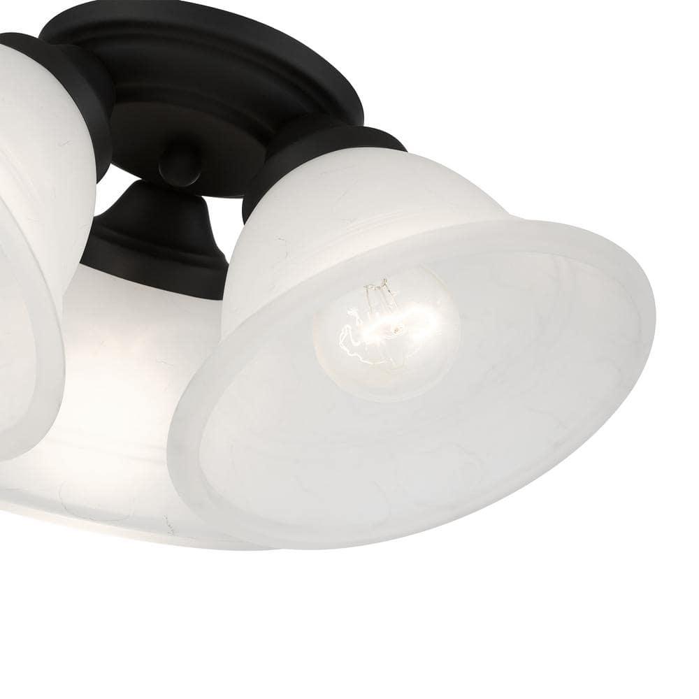 Livex Lighting Wynnewood 3 - Light Flush Mount in  Black