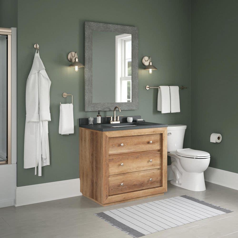 Trinsic Wall Mount Square Open Towel Ring Bath Hardware Accessory