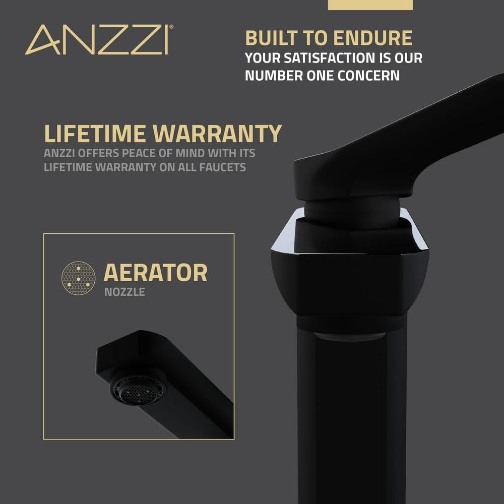 Single-Hole Single-handle Bathroom Faucet with Drain Assembly