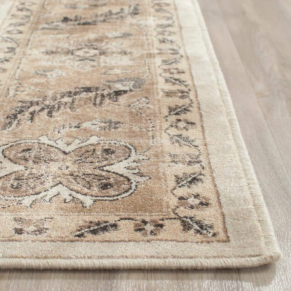 Vintage VTG168 Power Loomed Indoor Accent Rug - Stone/Caramel - 3'3"x5'7" - Safavieh.