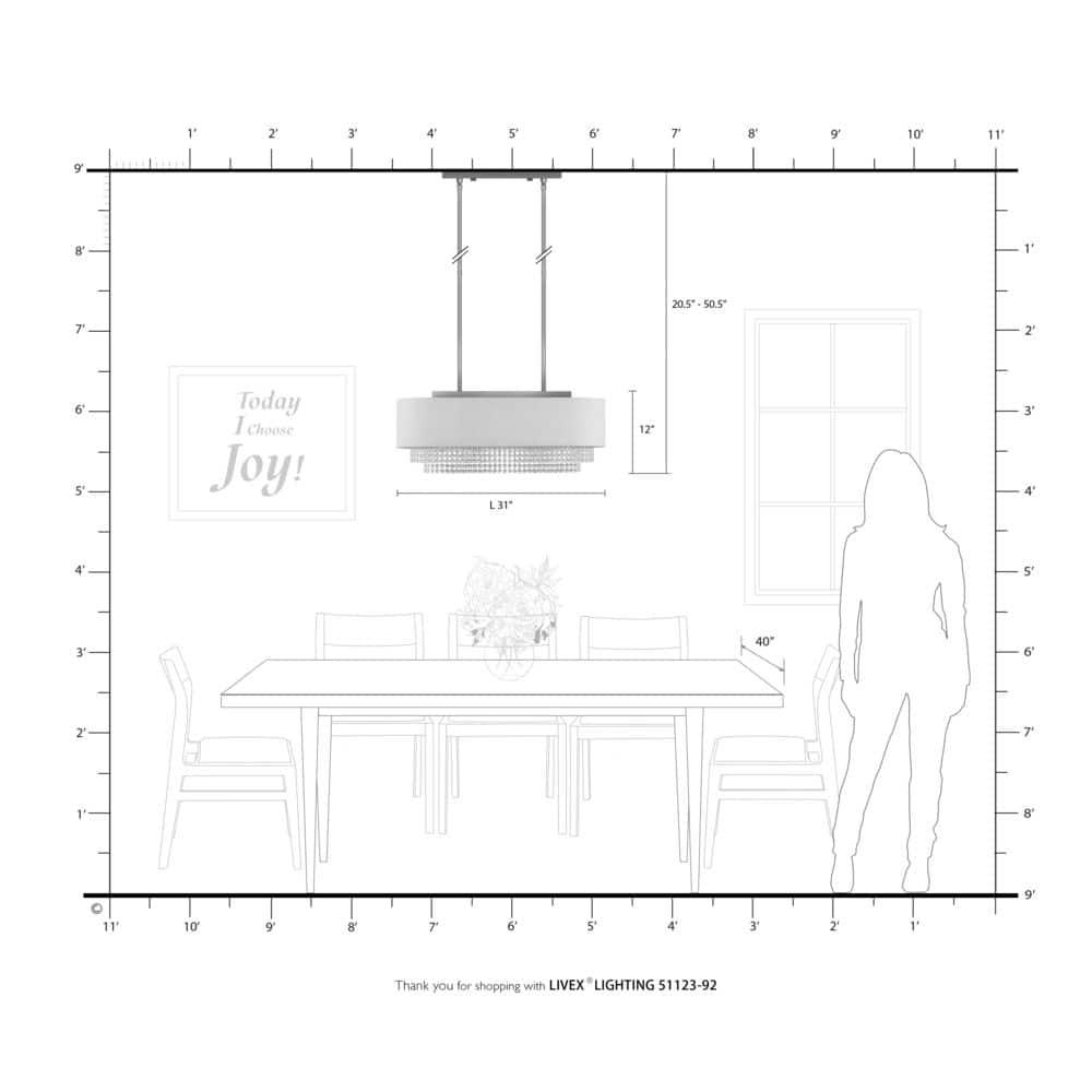 Livex Lighting Carlisle 3 - Light Chandelier in  English Bronze