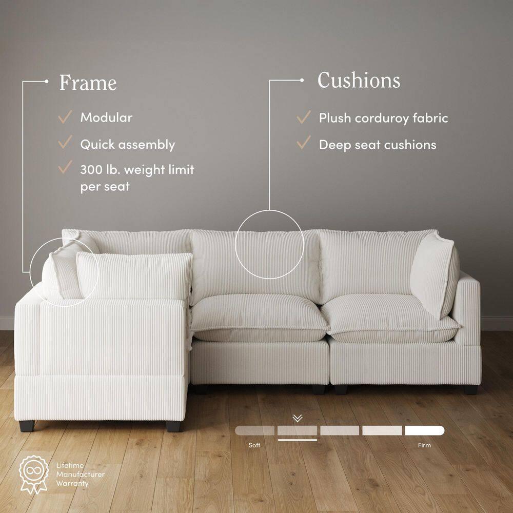 Modern Upholstered Cloud Sectional