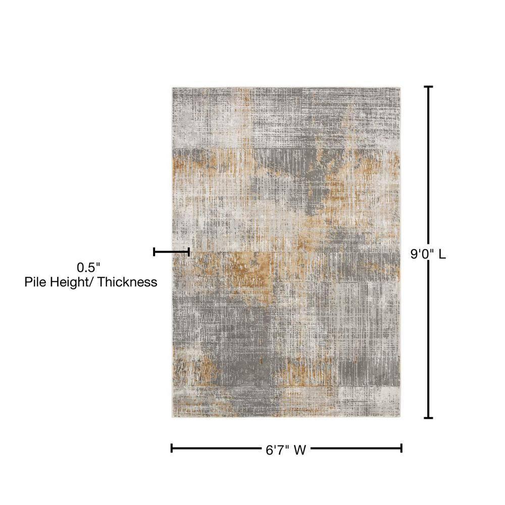 Craft CFT874 Loomed Indoor Area Rug - Grey/Beige - 6'7"x9' - Safavieh